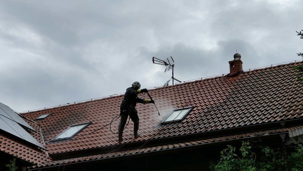Czyszczenie dachówki betonowej z mchów i glonów